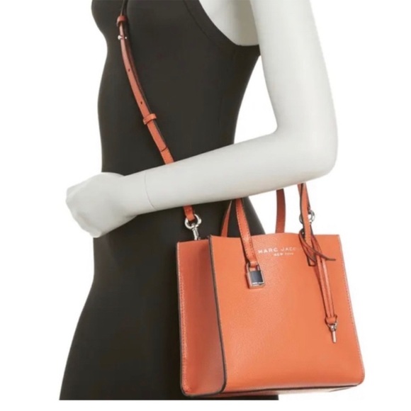 Marc Jacobs Handbags - Marc Jacob’s Mini Grind Melon Pebble Leather Crossbody Tote
